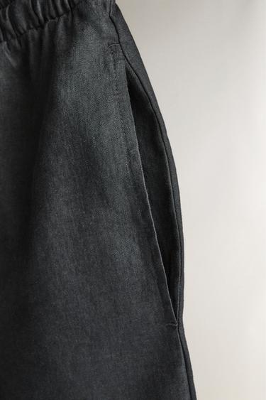 LINEN SHORTS - Mid-grey by Zara - Image 3