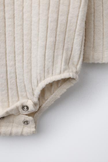 BODY CANNELÉ SOFT TOUCH - Beige de Zara - Image 3