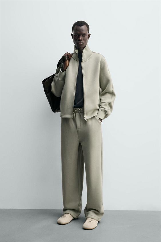 RELAXED FIT INTERLOCK JOGGING PANTS from Zara - $79.90