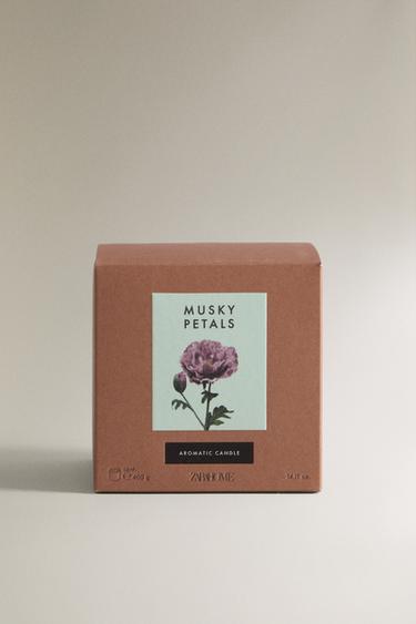 (400 G) BOUGIE PARFUMÉE MUSKY PETALS - Beige-marron de Zara - Image 4