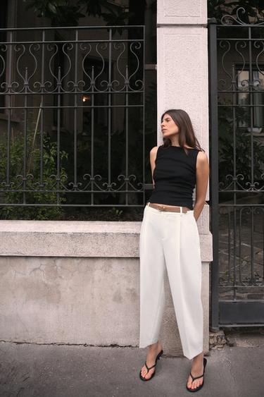 HAUT CÔTELÉ - Noir de Zara
