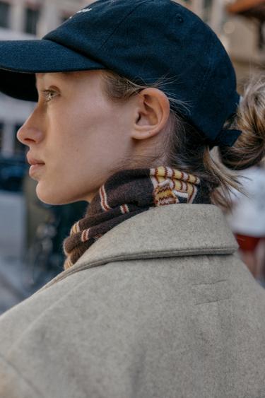 VESTE DOUCE À UN BOUTON - Beige chiné de Zara - Image 5