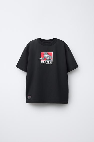 Zara CAMPEONES OLIVER & BENJI © PRINT T-SHIRT - Black