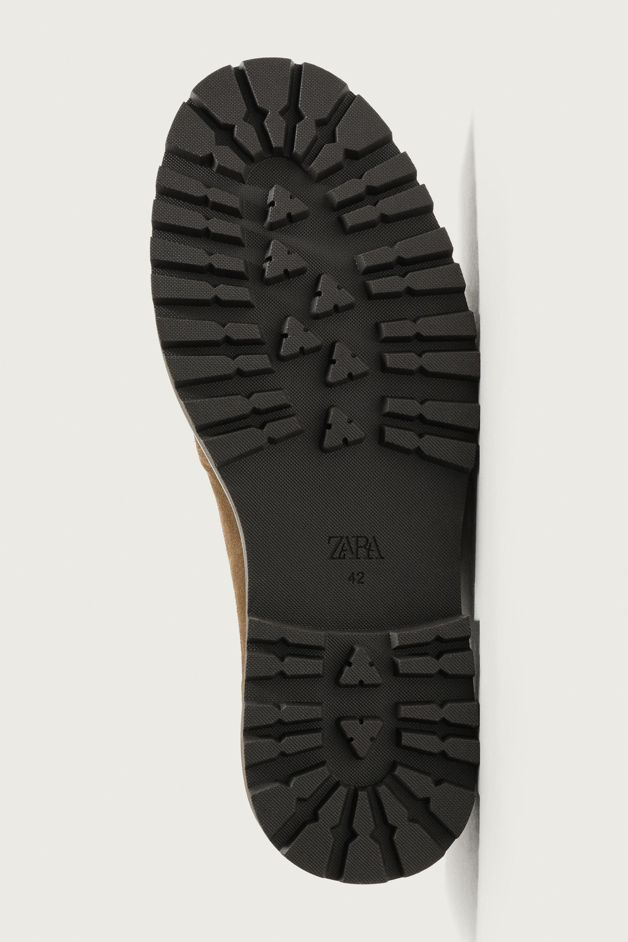 LEATHER LUG SOLE SHOES