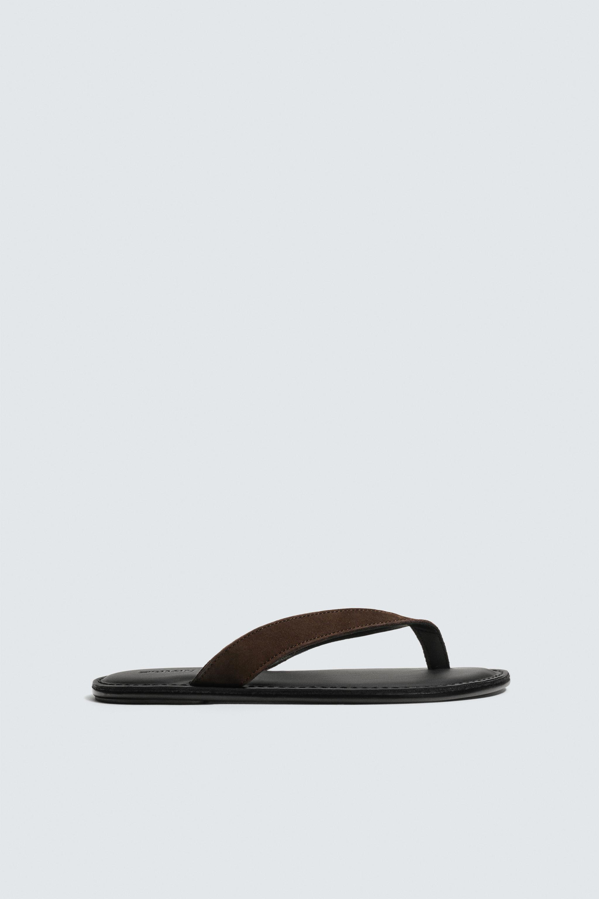 LEATHER STRAP SANDALS