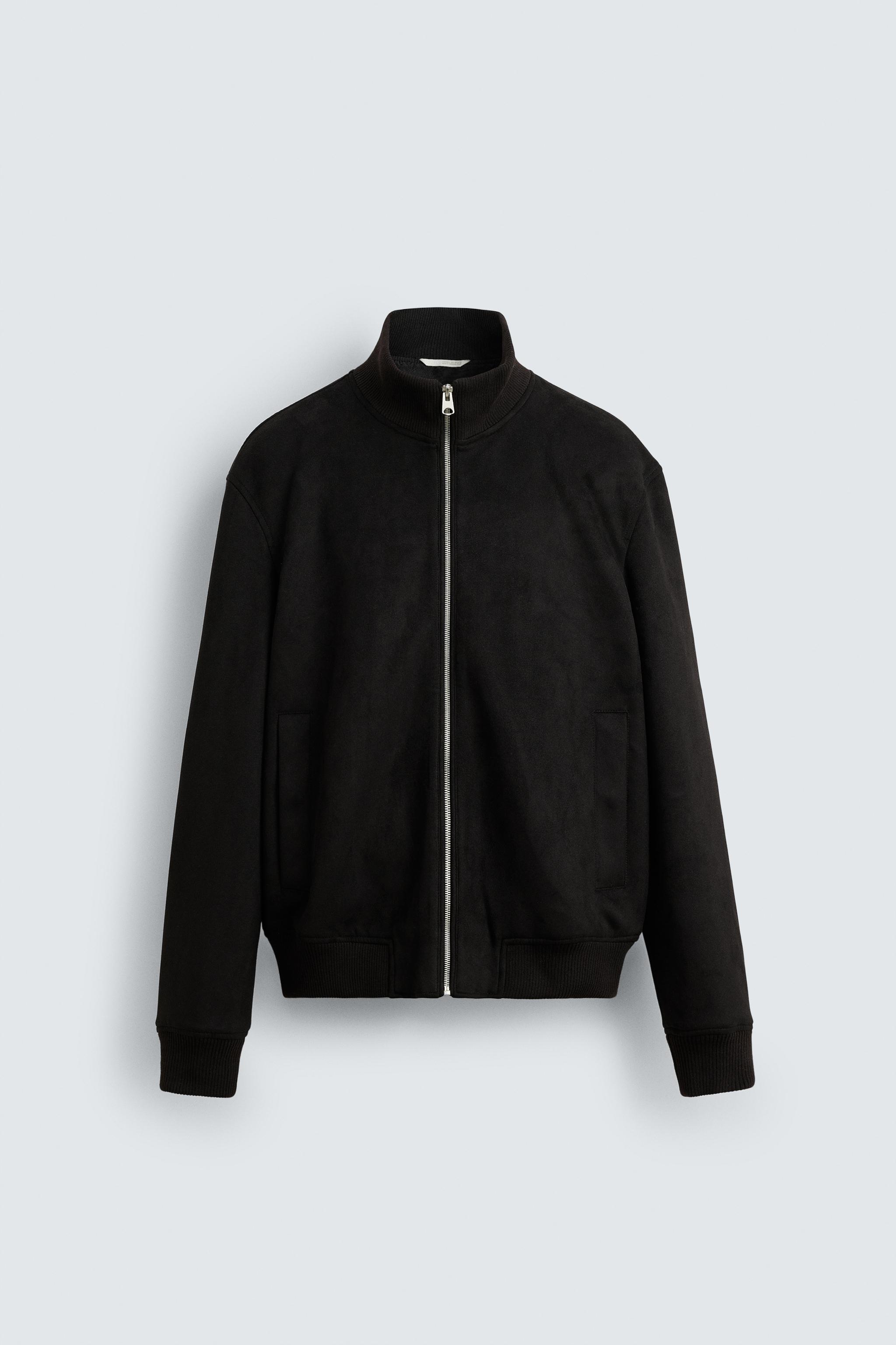 ★Ellioti★ Suede Zipup JacketBlack EJK00124FWBKF Op1um Hoodie jacket stone washed black zip- Hoodie skate