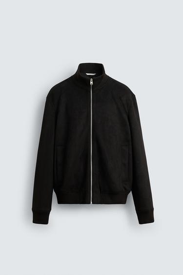 CAZADORA EFECTO ANTE - Negro de Zara