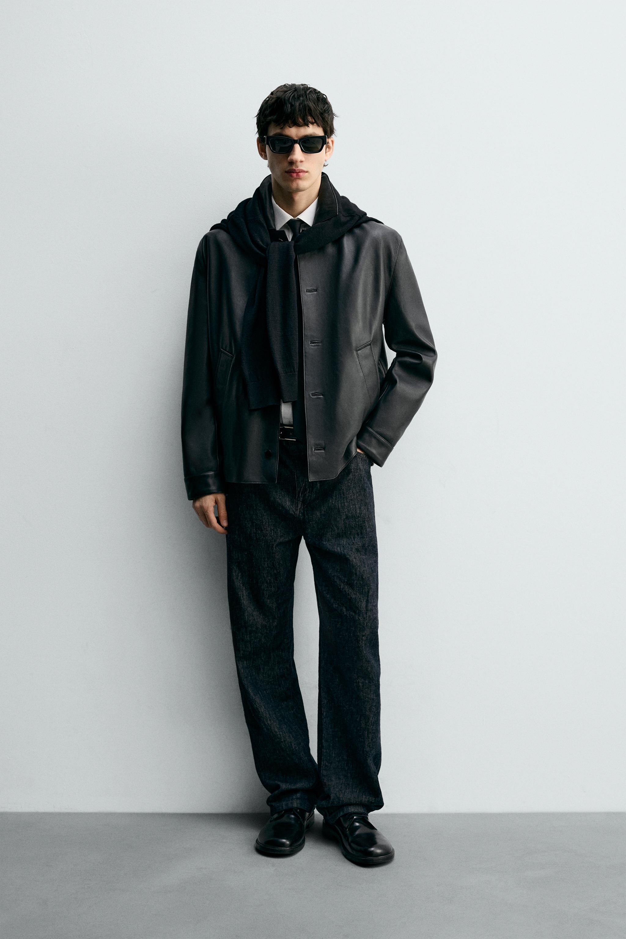 レザーナッパジャケット - ブラック | ZARA Japan / 日本