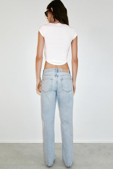 Z1975 LOW-RISE JEANS - Light blue by Zara - Image 5