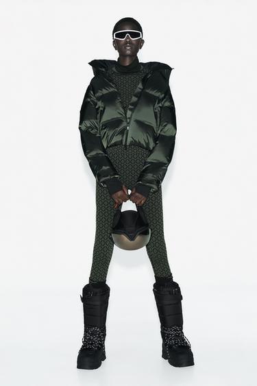 Zara ERMO HELANKE ŽAKARD THERMOLITE® SKI COLLECTION – Kaki