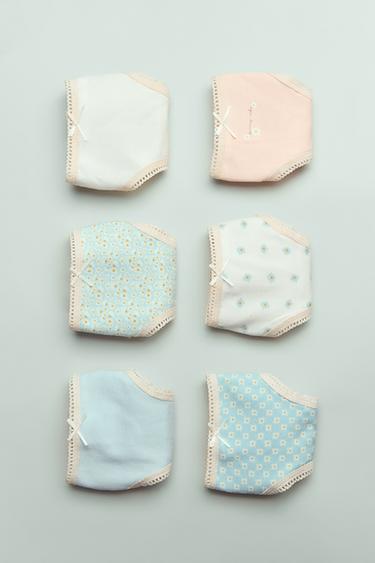 2-6 JAHRE/ 6ER-PACK SLIPS MIT GÄNSEBLÜMCHEN - Bunt von Zara