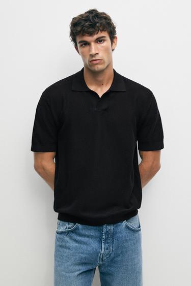100% cotton knit polo — Navy blue 2