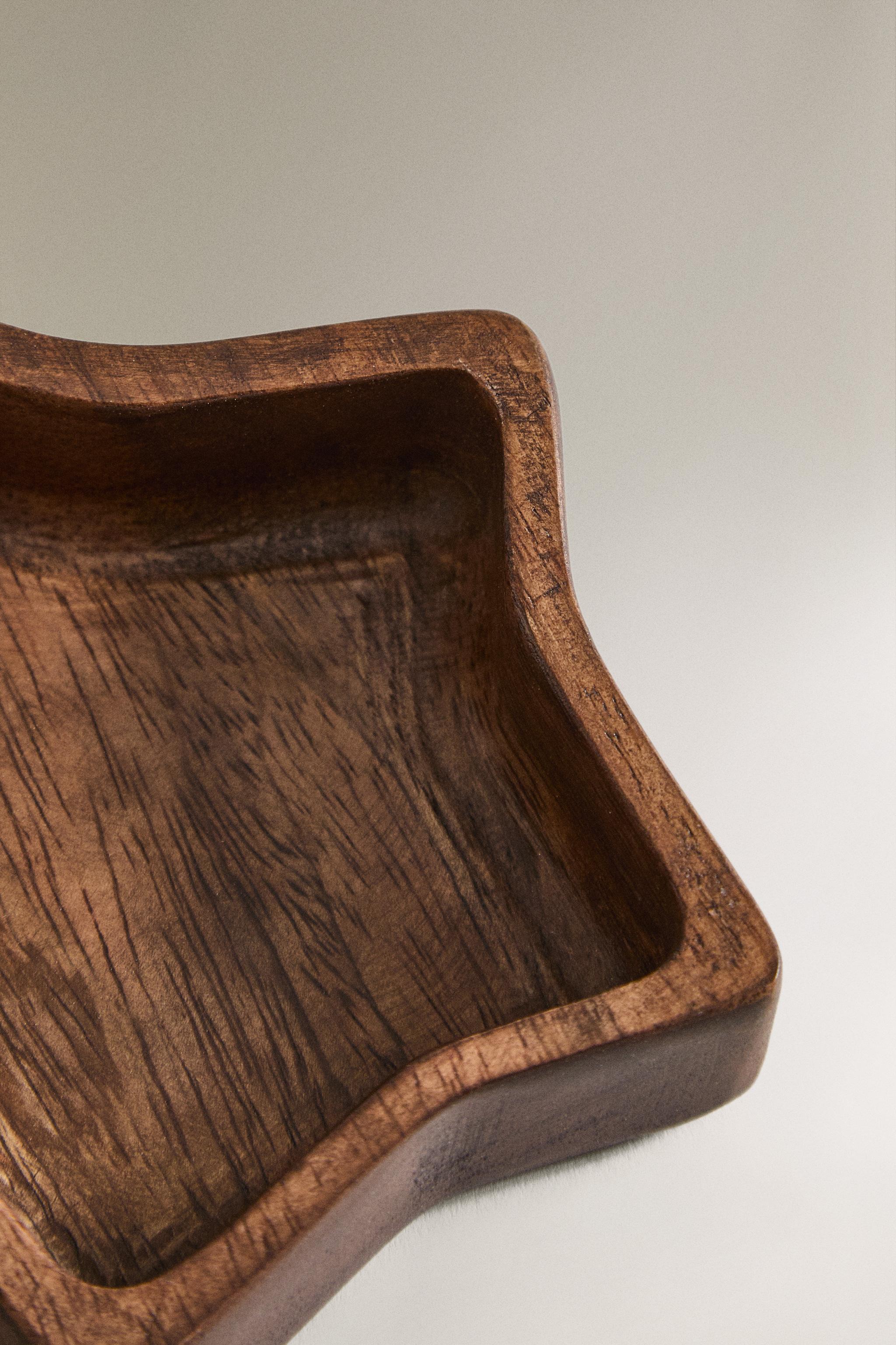 SET OF WOOD STAR BOWLS FOR CHRISTMAS (SET OF 3)