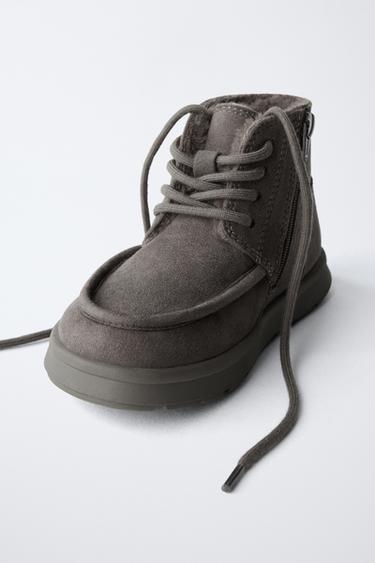 LINED WELTED BOOTS - Grey by Zara - Image 2