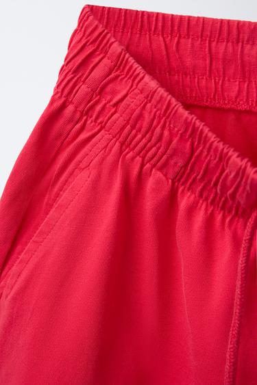 SLOGAN BERMUDA SHORTS - Raspberry by Zara - Image 2