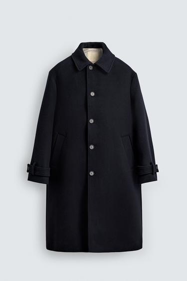 LIMITED EDITION WOOL - CASHMERE COAT - Blue by Zara