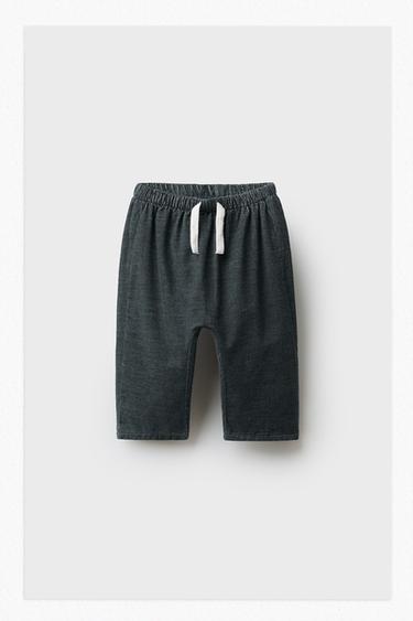 PANTALÓN MICROPANA FORRADO - Gris oscuro de Zara