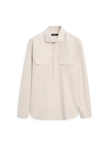 Zara Cotton shirt with pockets - Beige