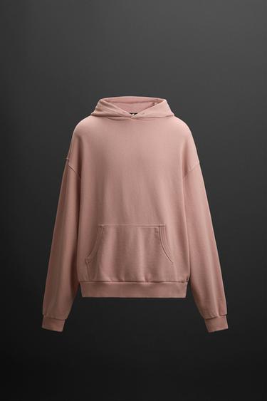 Zara Pembe - İŞLEMELİ KAPÜŞONLU SWEATSHIRT - 0 görseli