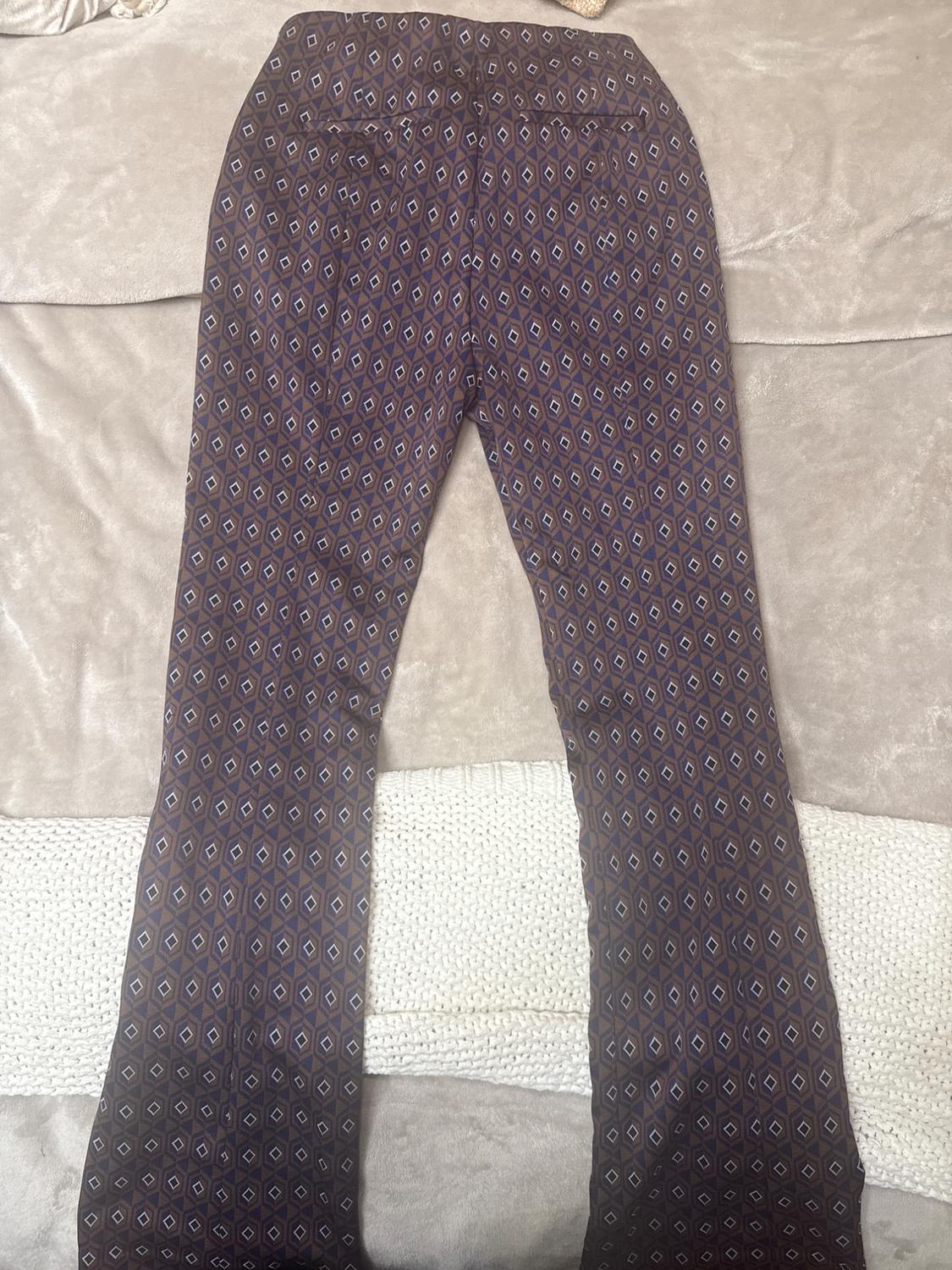 FLARED JACQUARD PANTS - Image 2