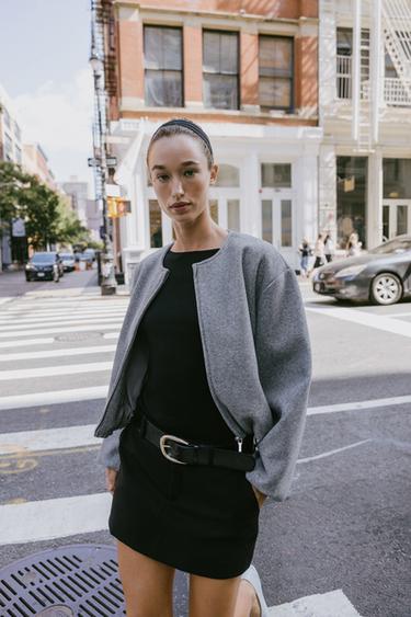SOFT BOMBER JACKET - Grey by Zara - Image 2
