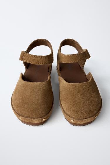 LEATHER CLOGS - Brown by Zara - Image 3