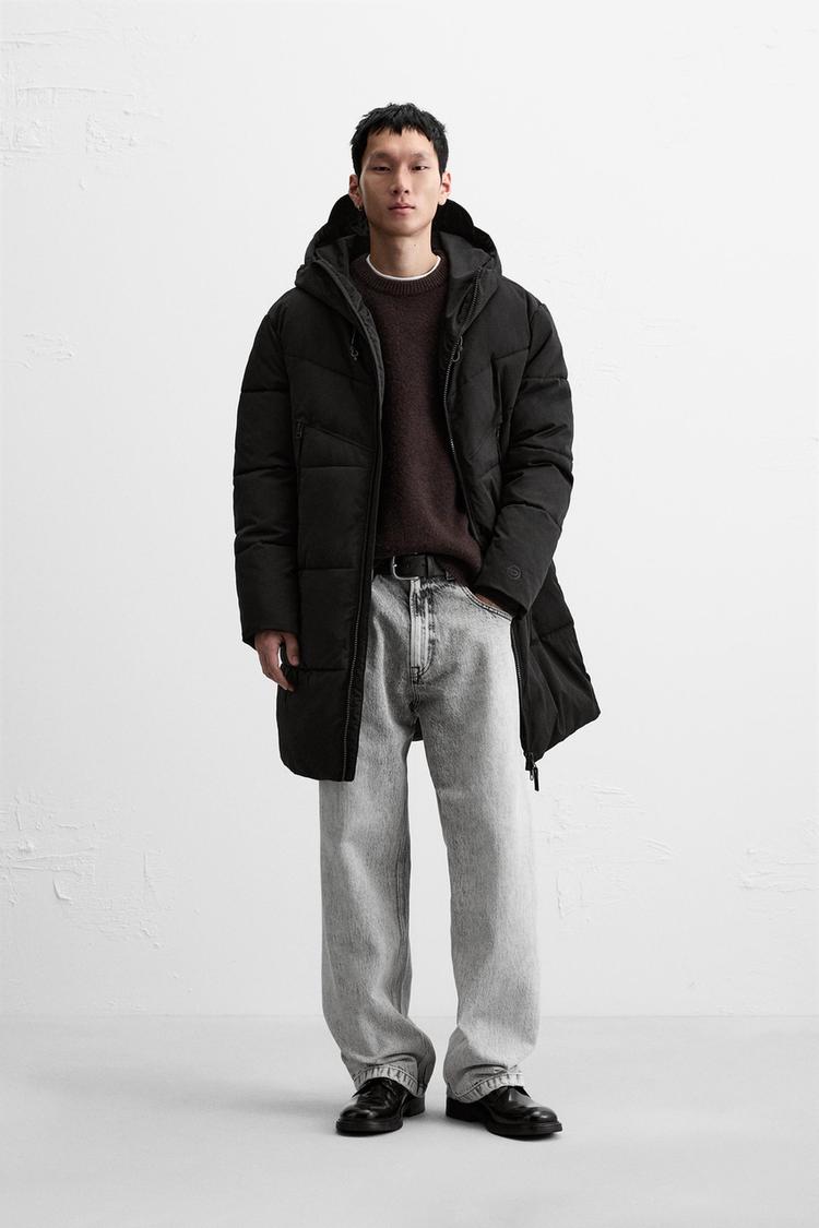 ロング パフジャケット - ブラック | ZARA Japan / 日本