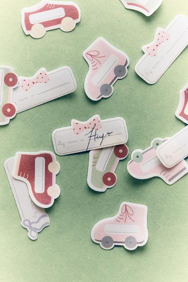 스케이트 키즈 열접착 메모지(30개입) - Zara 멀티컬러