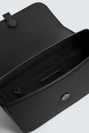 SAC BANDOULIÈRE EFFET GOMME TEXTURÉ - Noir de Zara - Image 6