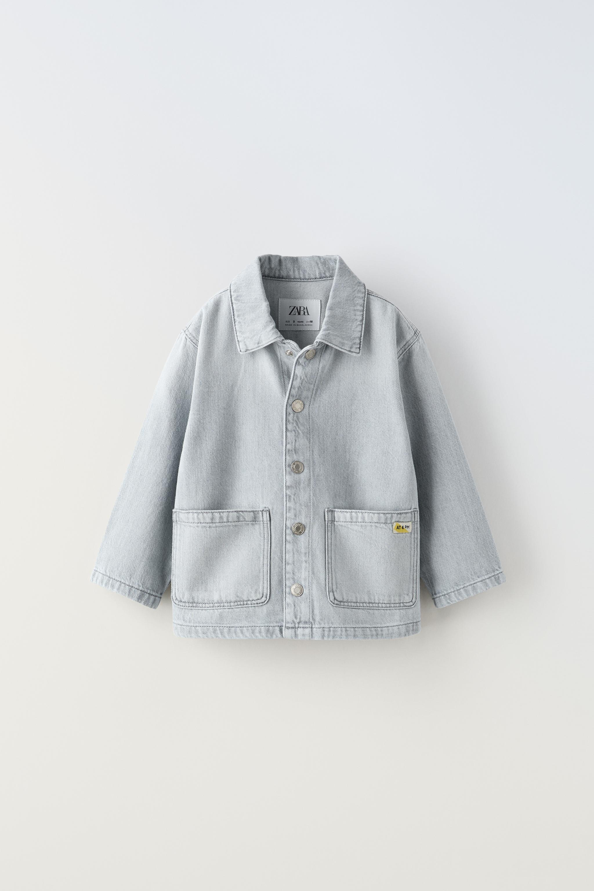 デニムシャツジャケット - グレー | ZARA Japan / 日本