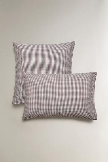 KIDS' DYED THREAD CHECK PILLOWCASE - Multicoloured by Zara
