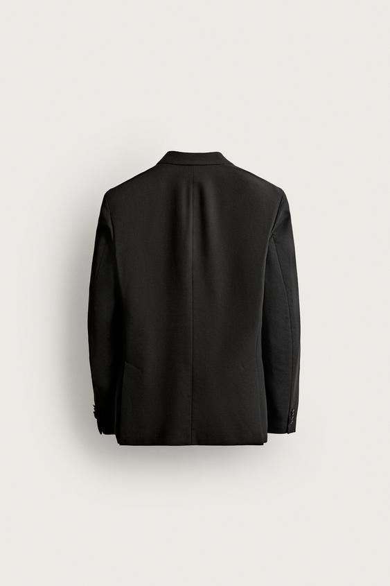 COSTUME BLAZER CROISÉ - Noir de Zara - Image 6