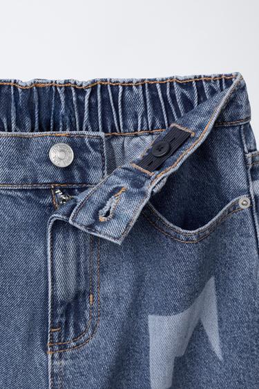 PRINTED SKATER JEANS - Blue by Zara - Image 2
