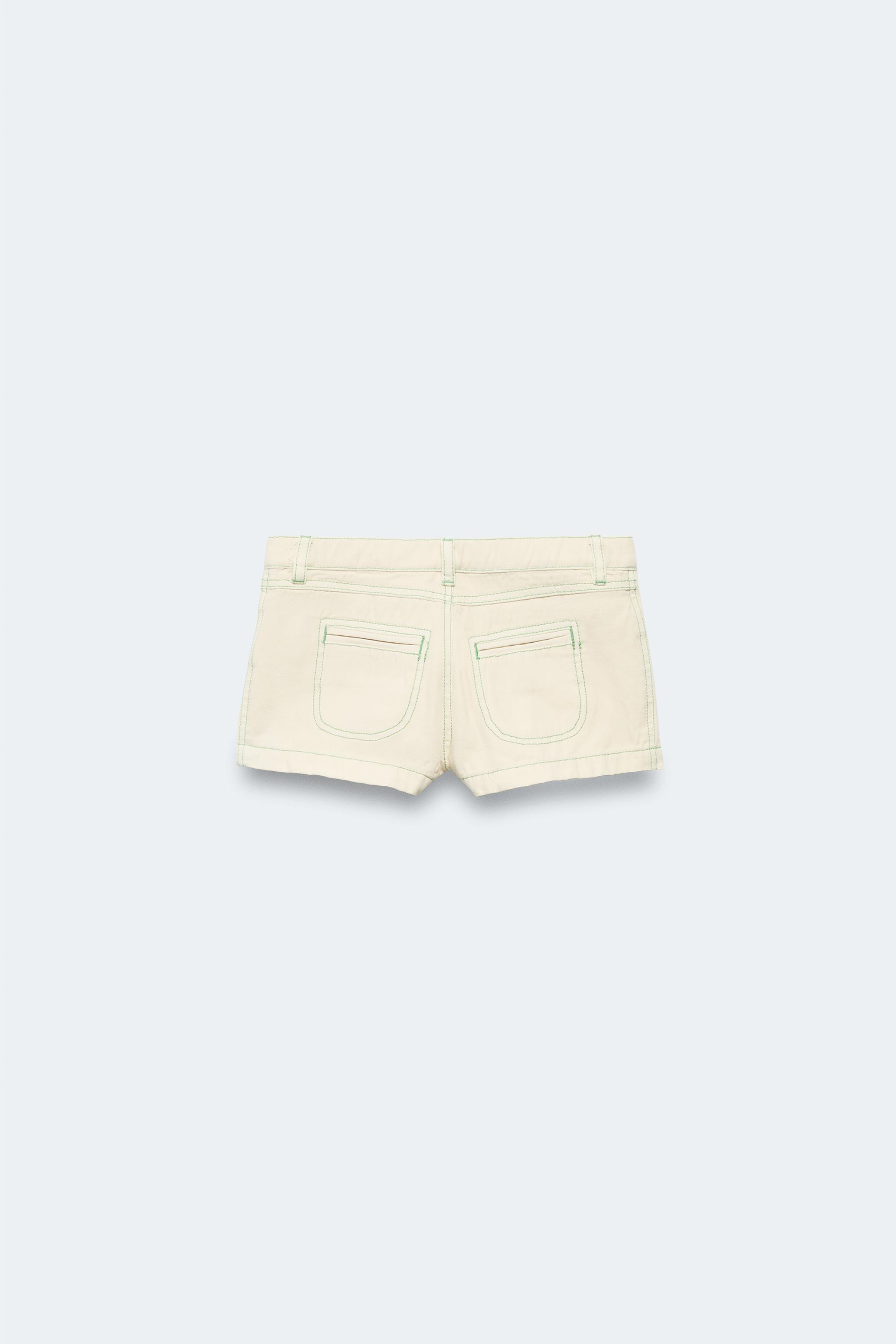 2-14 YEARS / LIMITED EDITION FLORAL TOPSTITCHED SHORTS — Printed