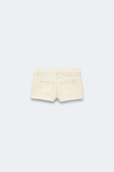 2-14 YEARS / LIMITED EDITION FLORAL TOPSTITCHED SHORTS - Printed by Zara - Image 1