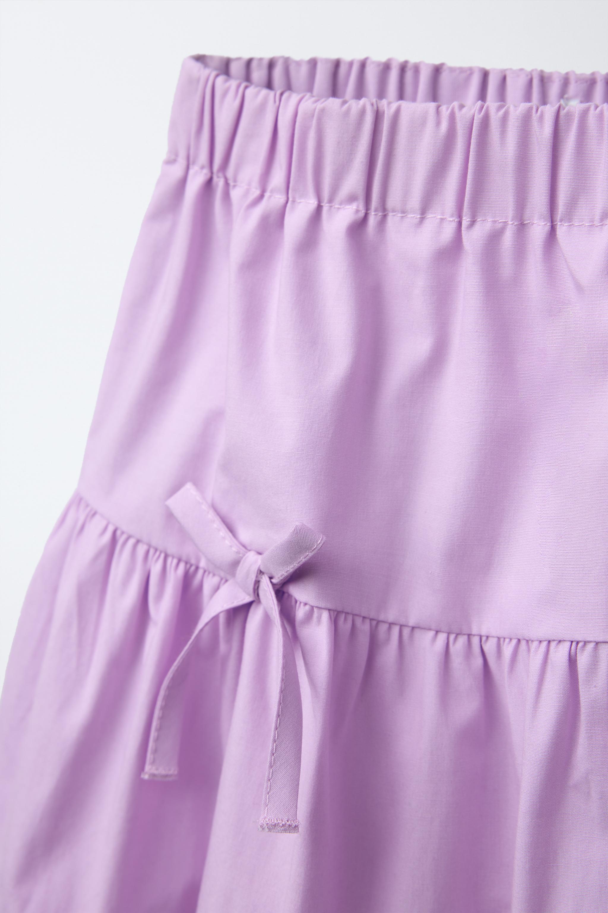 LITTLE BOWS BALLOON SKIRT - Tangerine | ZARA United States LITTLE BOWS BALLOON SKIRT - Tangerine | ZARA United States