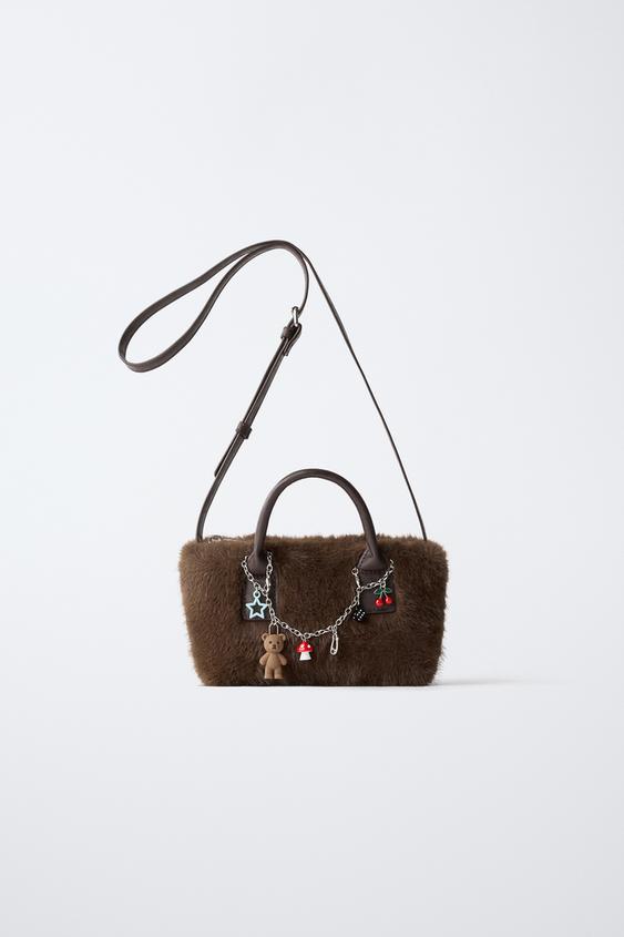 BANDOLERA PELO DIJES - Marrón de Zara - Imagen 0