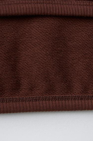 NAON JEONG © POLKA DOT SWEATSHIRT - Brown by Zara - Image 3