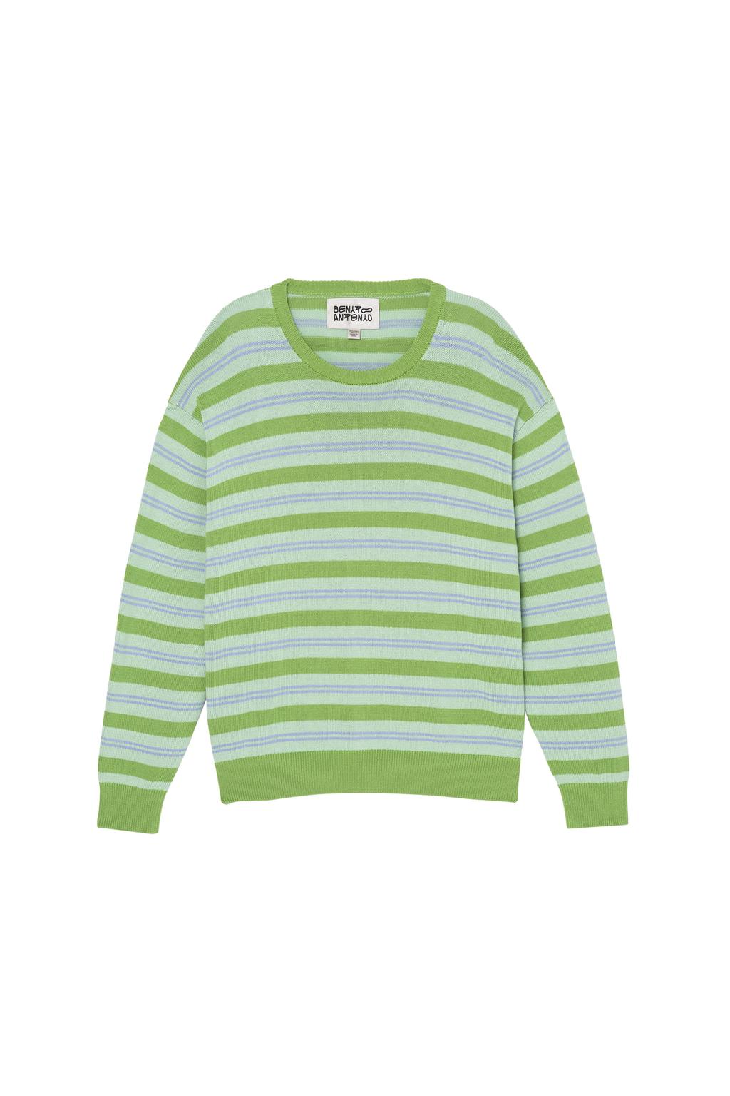 STRIPED COTTON/LINEN JUMPER