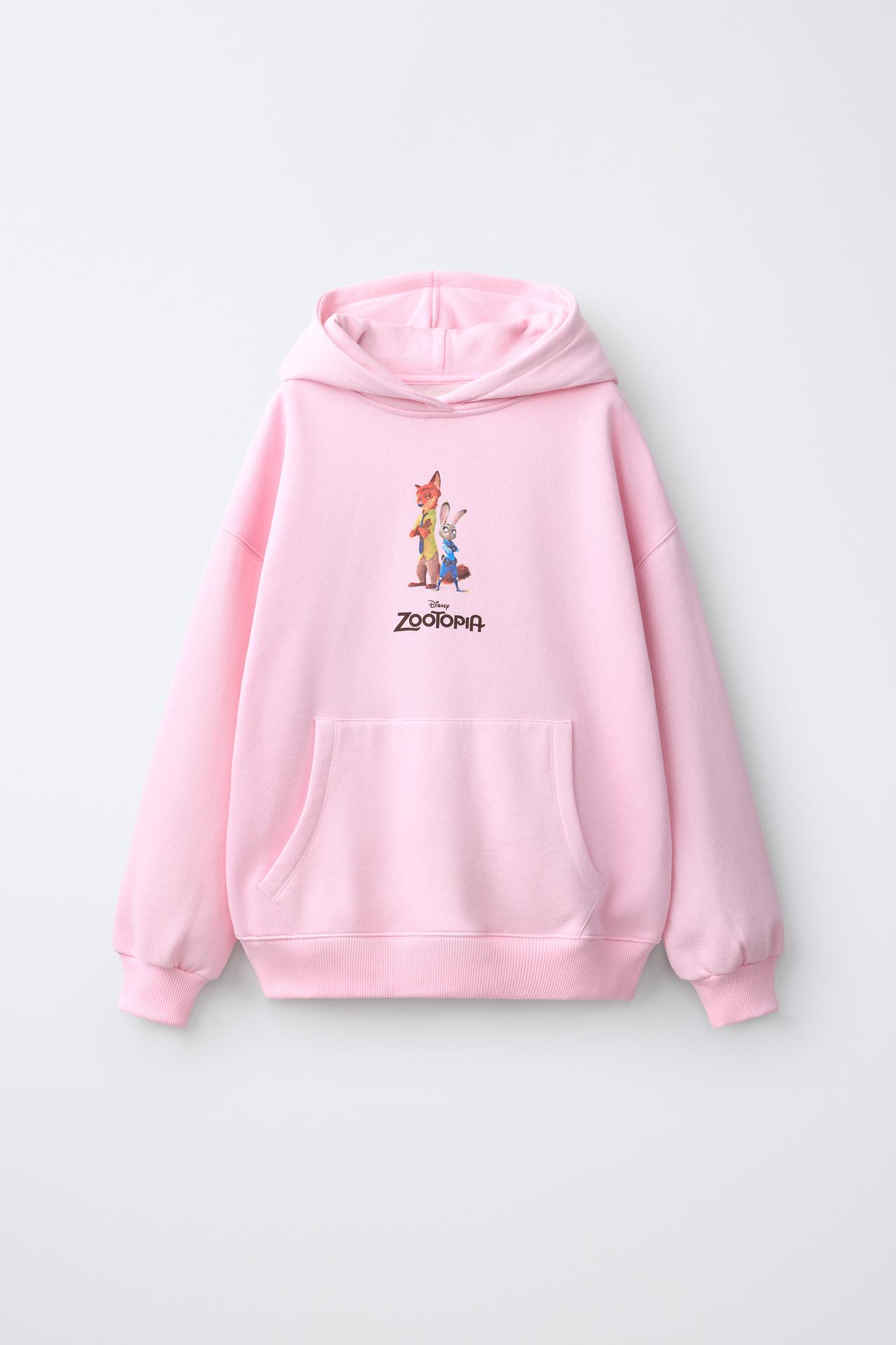ZOOTOPIA © DISNEY PRINT HOODIE — Pink