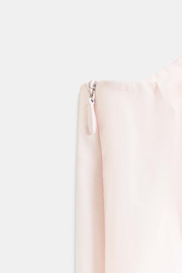 NYLON BALLOON MINI DRESS - Chalk pink by Zara - Image 7