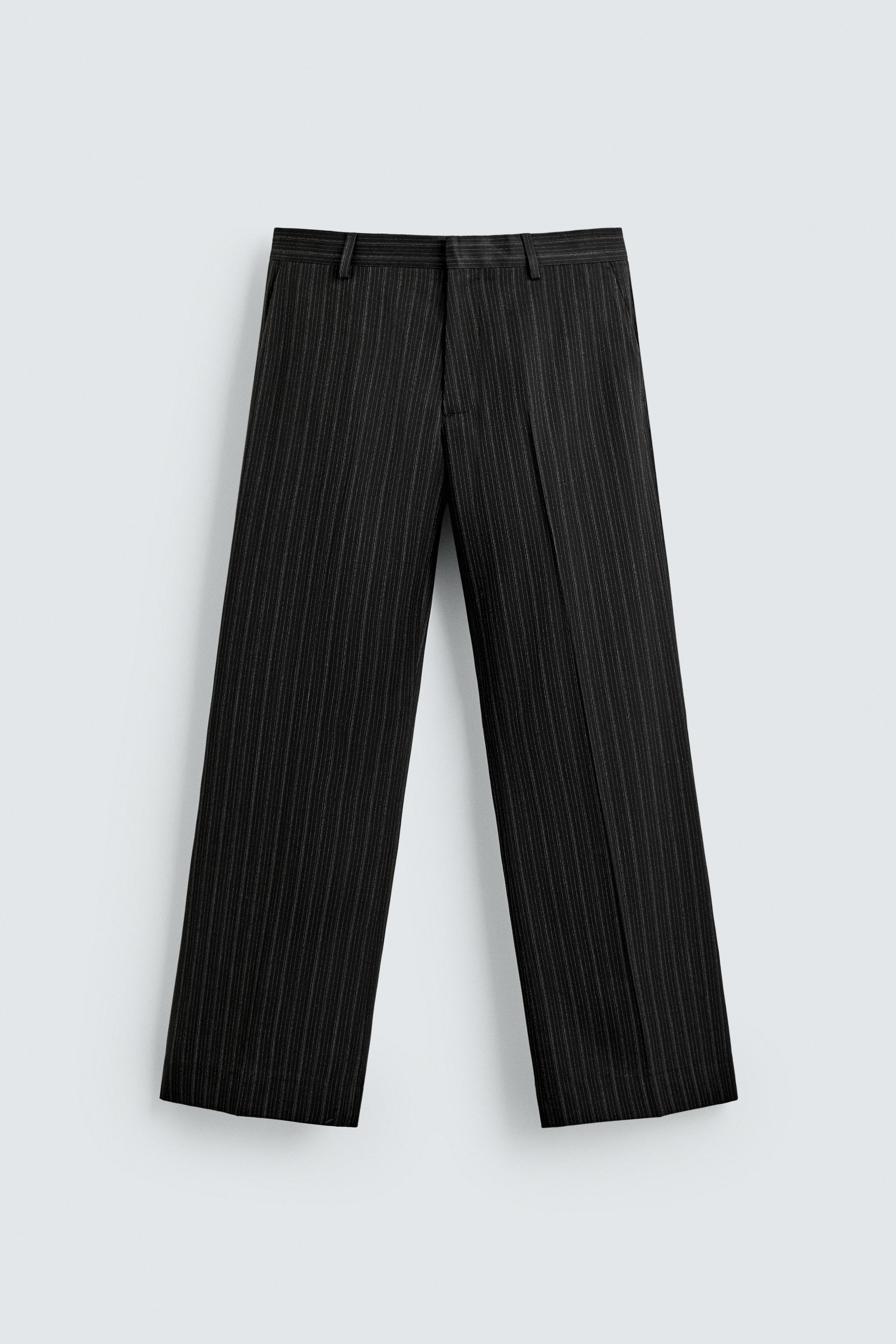 PINSTRIPE SUIT PANTS