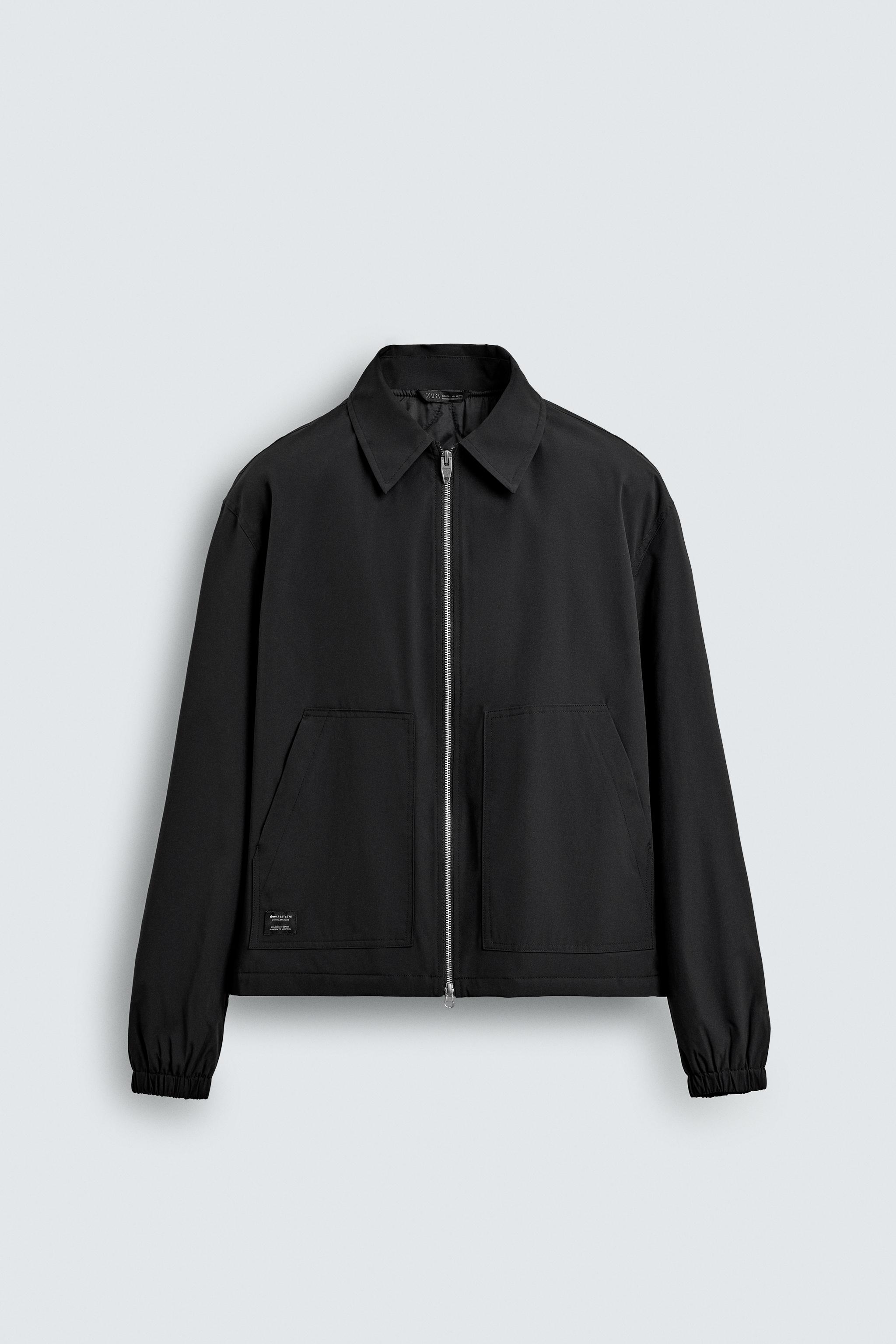 TECHNICAL ZIP-UP JACKET - Green | ZARA Thailand