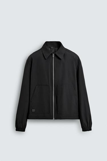 TECHNICAL ZIP-UP JACKET - Black by Zara