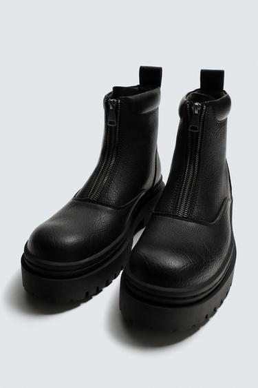 ZIP-UP BOOTS - Black by Zara - Image 4
