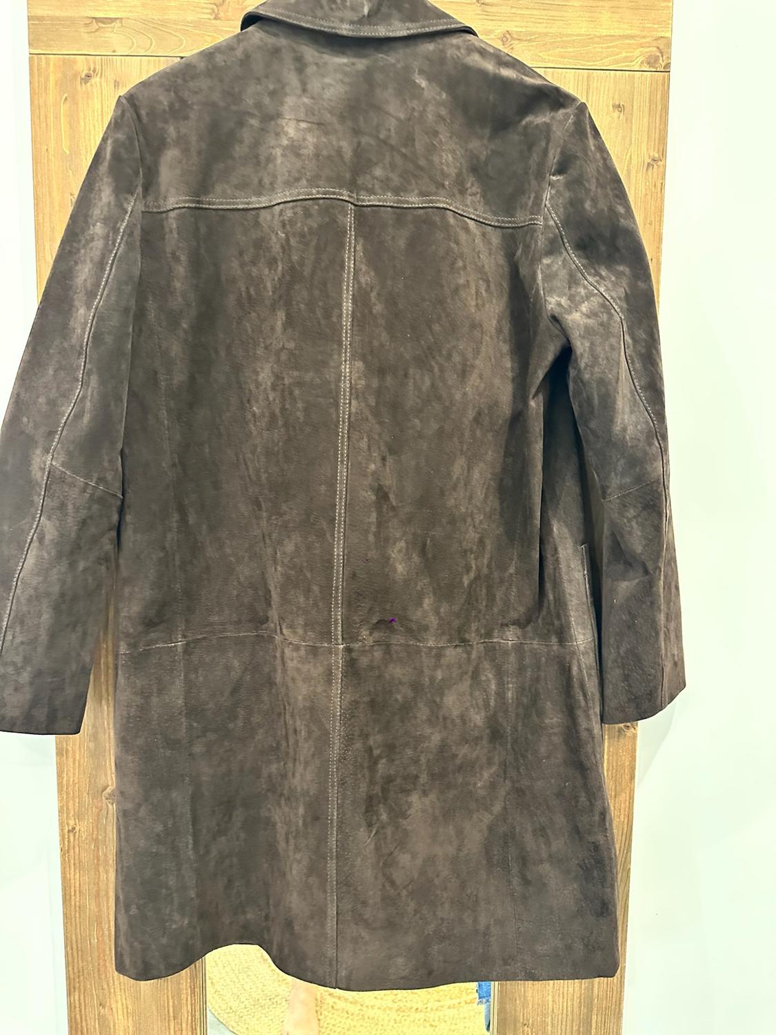 100% SUEDE LEATHER COAT ZW COLLECTION LIMITED EDITION - Image 6