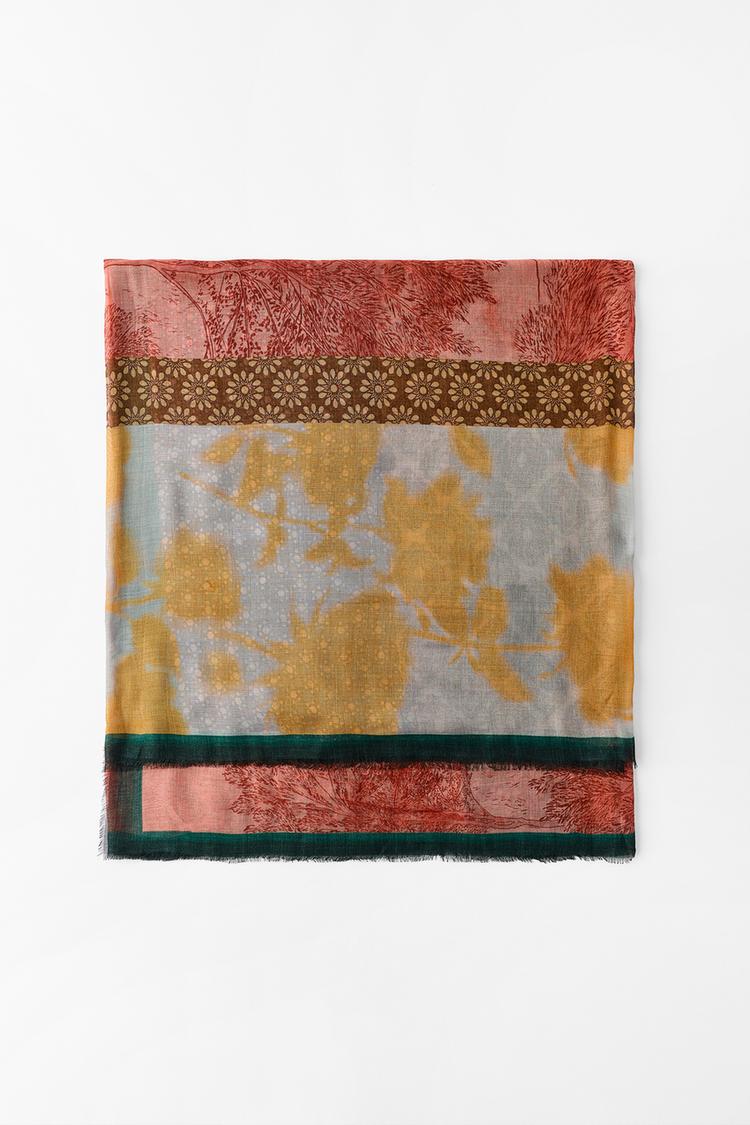 PAÑUELO ESTAMPADO MODAL SEDA