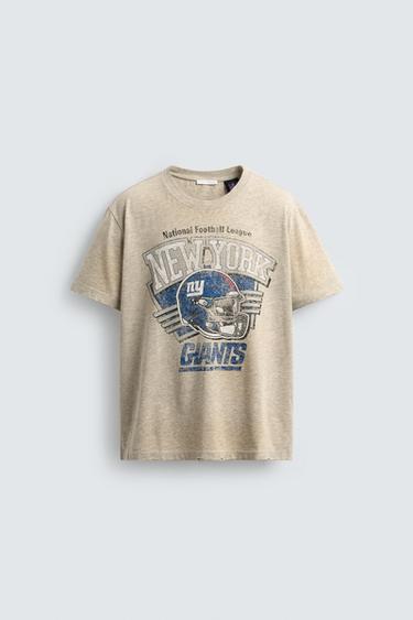 CAMISETA LAVADA NFL NEW YORK GIANTS - Gris vigoré de Zara