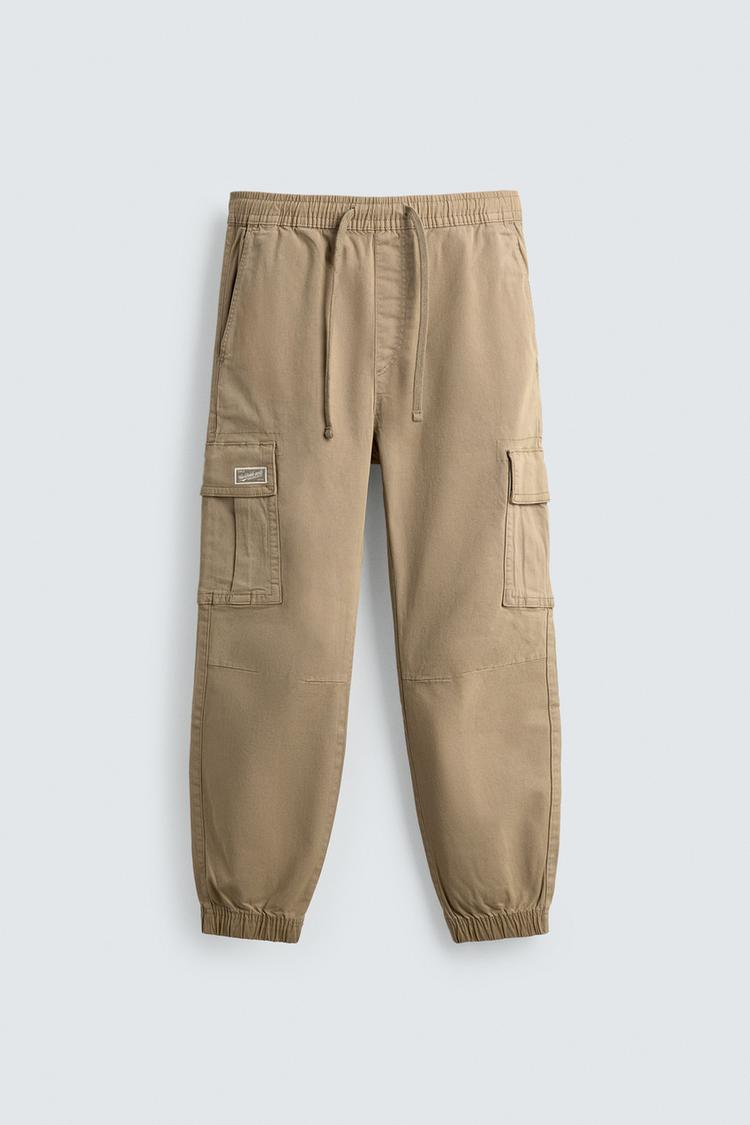 ZARA SLIM FIT CARGO TROUSERS