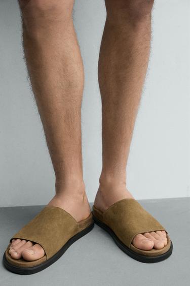 LEATHER SANDALS -  by Zara - Image 2